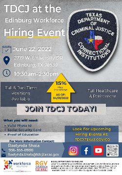 TDCJ Hiring Event