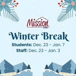Mission CISD Winter Break